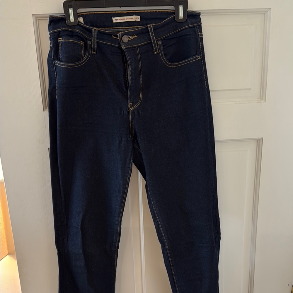 Women's Dark Blue Jeans